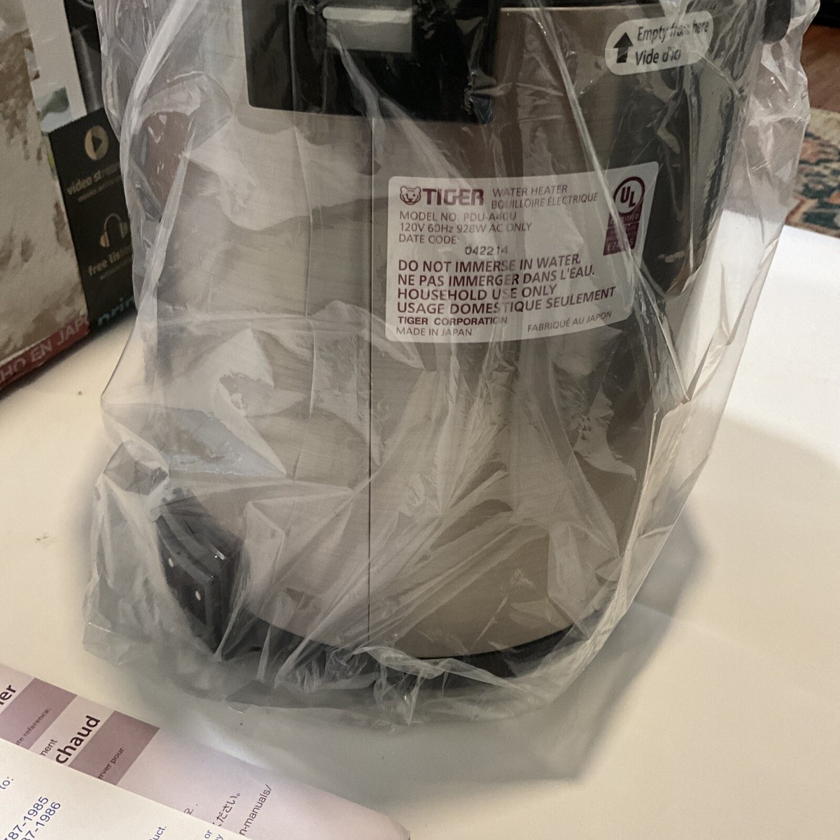 Tiger PDU-A40U-K 4L Water Boiler u0026 Warmer | eBay