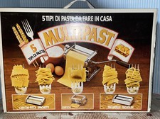MARCATO MULTIPASTEN SET MASCHINE MACHT 5 SORTEN PASTA + TEIG ZUBEHÖR GEBRAUCHT
