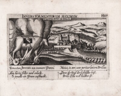 Invidia Tormentorum Maximum, Castelnuovo In Italien. Castelnuovo Di Porto 1627