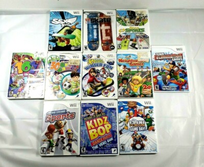 Nintendo Wii Lot of 11 Games - Family Games Sports Skate/Snow