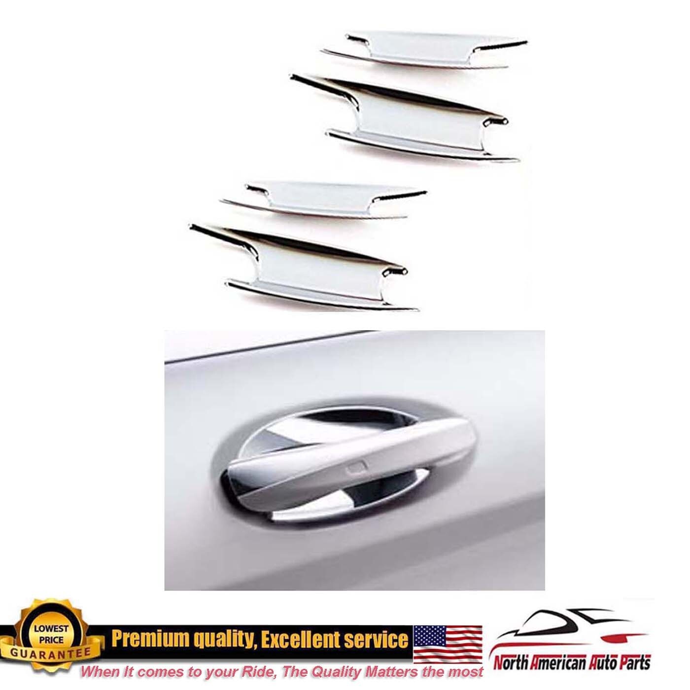 14-20 S C-Class Chrome Door Shell Insert Handle Molding Trim C250 C300 ...