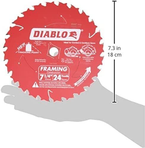10 Pack 7 1/4 Inch 24 Tooth Circular Saw Blades 0.059 Inch Kerf