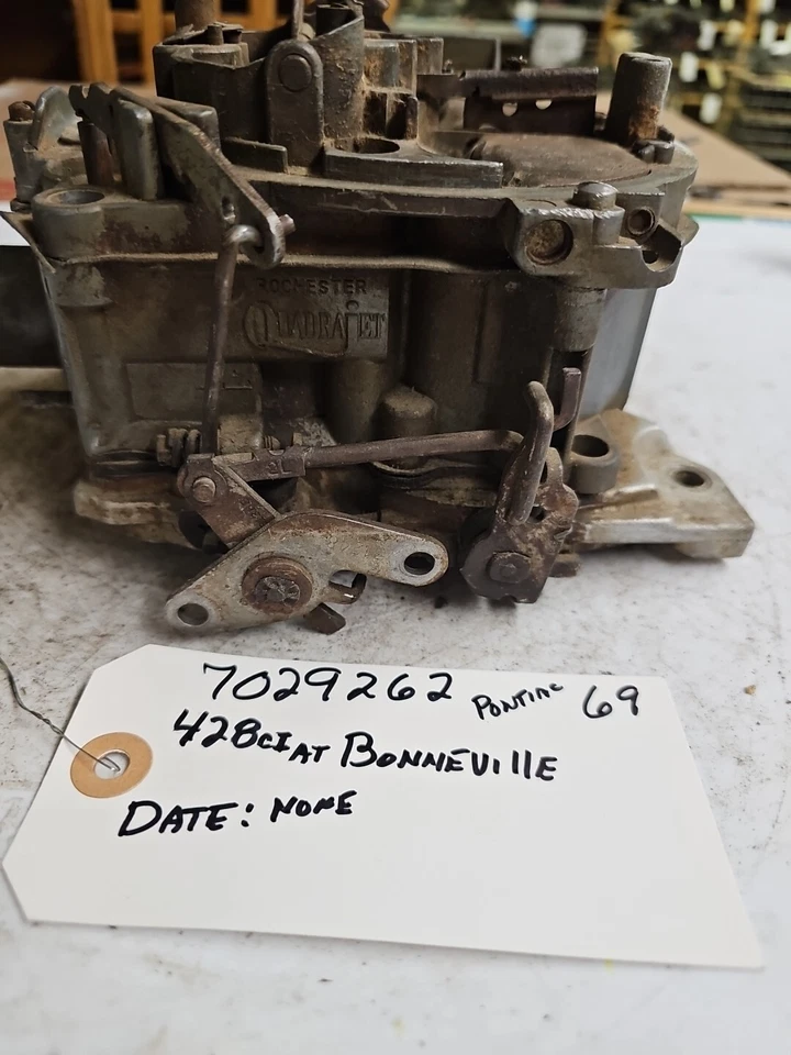 7029262 Pontiac Bonneville '69 1969 винтажный оригинальный карбюратор - Изображение 3 из 4