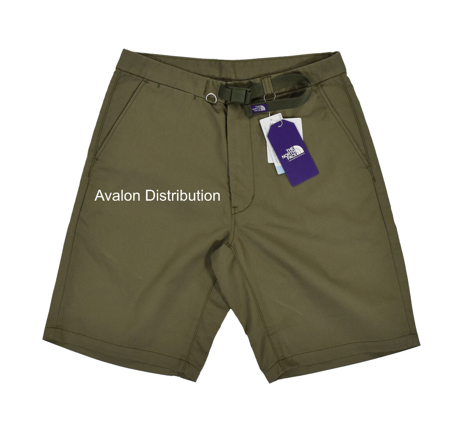 Men's The North Face Purple Label Nanamica Green Cotton Twill Shorts New