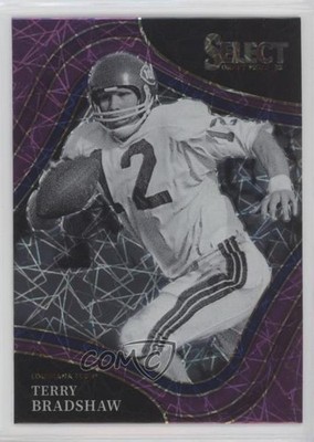 2022 Select Draft Picks Field Level Purple Lazer Prizm Terry Bradshaw HOF d0b