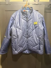 Vintage Nike University Of Michigan Puffer Coat Size 2XL In Excellent Condition