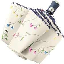 DBA FDJASGY Sun Umbrella Compact Folding Travel Umbrella Auto Open and Close for