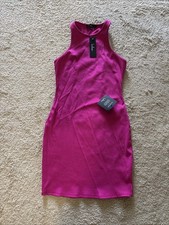 Lulus Cute Choice Ribbed Sleeveless Bodycon Mini Dress (medium)