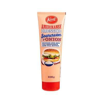 Kavli American Dressing Sourcream Onion 230g Swedish Burger Sauce