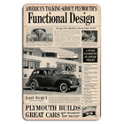 Vintage Plymouth Ad: Timeless Functional Design & Style