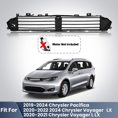 Front Active Shutter Grille Air Intake For 2019-2024 Chrysler Pacifica w/o Motor