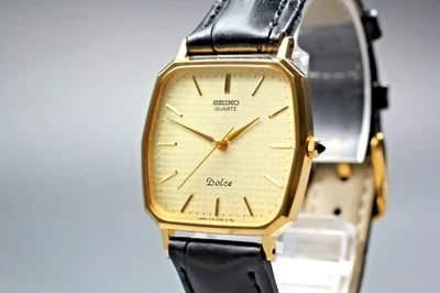 Seiko Gold Plated Case Square Wristwatches | eBay