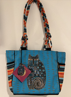 Laurel Burch Zara Cats Medium Tote Bag  NEW Retired