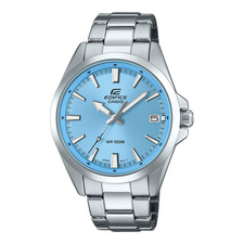 Casio Edifice Blue Dial Men's Sports Stainless Steel Watch EFV-100D-2BVUEF