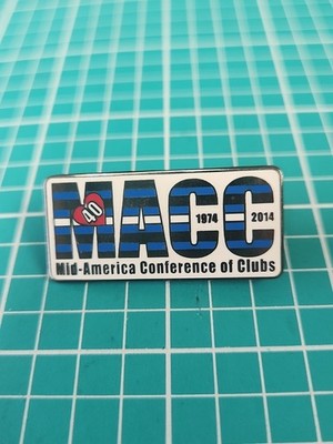 MACC Mid America Conference Of Clubs 2014 Silver Tone Lapel Pin