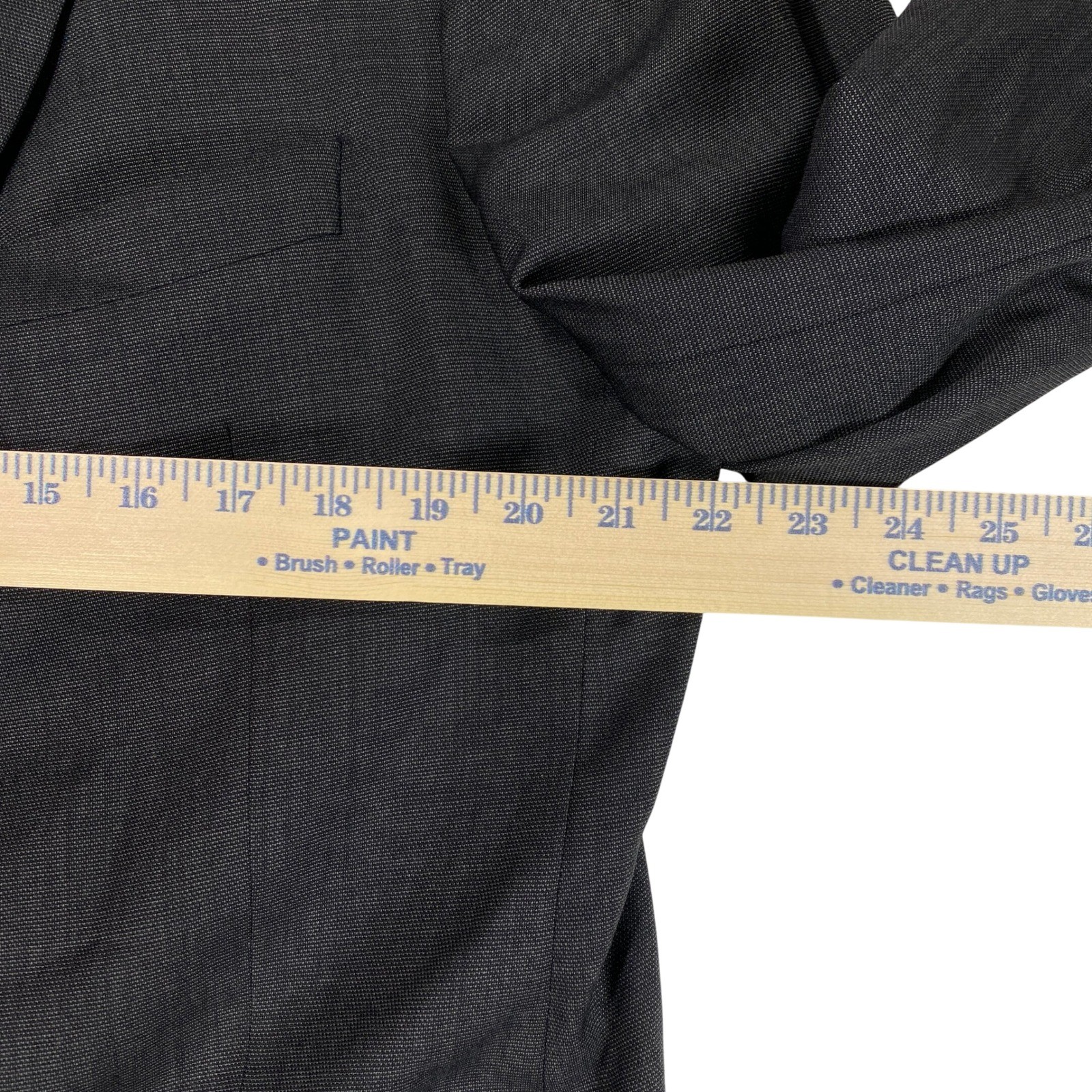 Hugo Boss Blazer Sport Coat Mens 42 L Long Gray 100% Wool Super 100s Jacket thumbnail 10