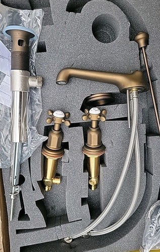 Grifo de baño tradicional eduardiano Perrin & Rowe U.3706X-EB-2 - Imagen 4 de 16