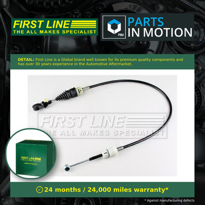 Gear Change Cable fits FIAT PUNTO 199 1.2 2012 on Firstline 55250324 Quality New
