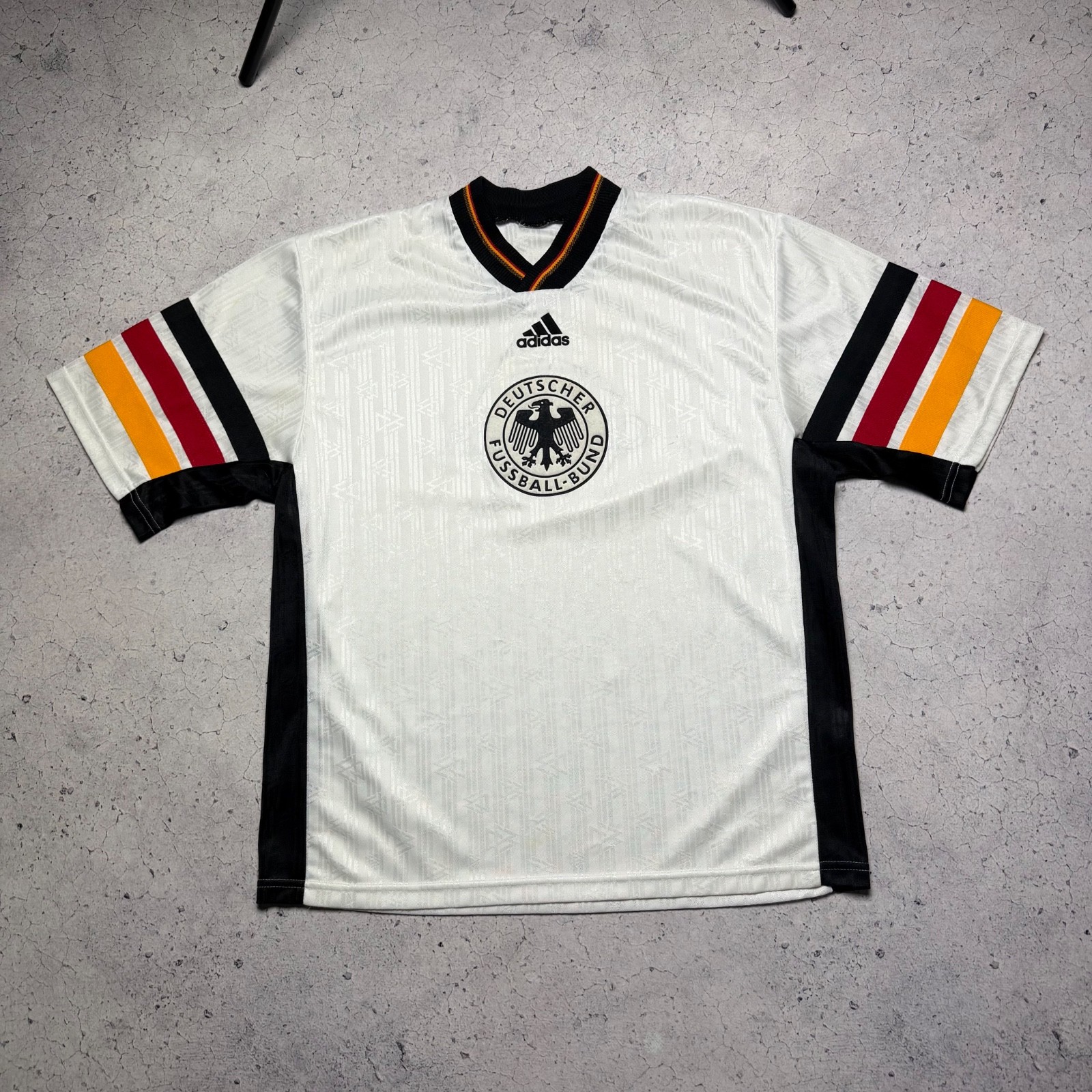 Adidas Germany Deutschland 96 Home Football Soccer Jersey DFB White Size XL