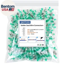 200Pcs Waterproof Solder Seal Wire Connectors, 18-16 Gauge Green Heat Shrink But