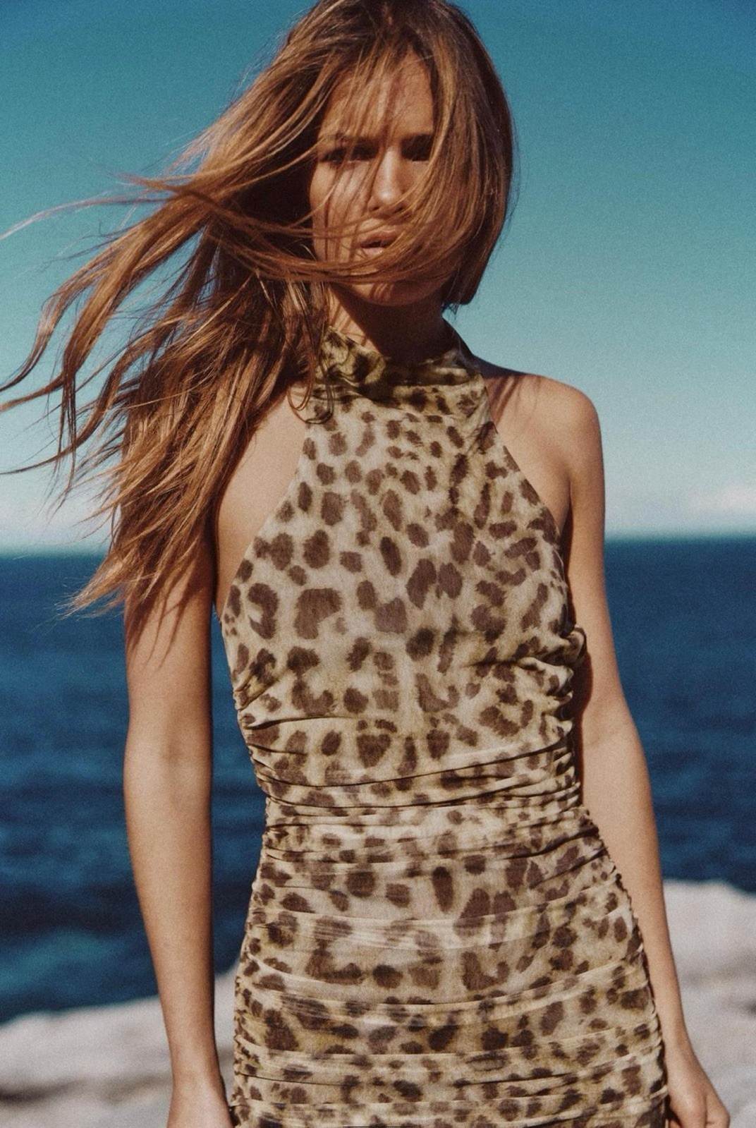 ZARA NEW WOMAN DRESS LEOPARD ANIMAL PRINT