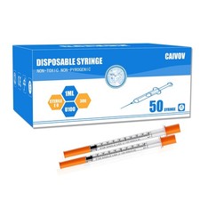 1ml/cc Syringes 30G 5/16" (8mm) , Disposable Syringe Individually Wrapped,... 