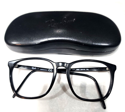 Ray Ban RB5387 2000 Black Oval Eyeglasses 54-18-150 w Case