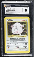 CGC 8 Chansey 3/102 Holo Set Base Carta Pokemon Classificata