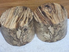 2PC SPALTED MISSOURI HACKBERRY TURNING WOOD BOWL BLANK