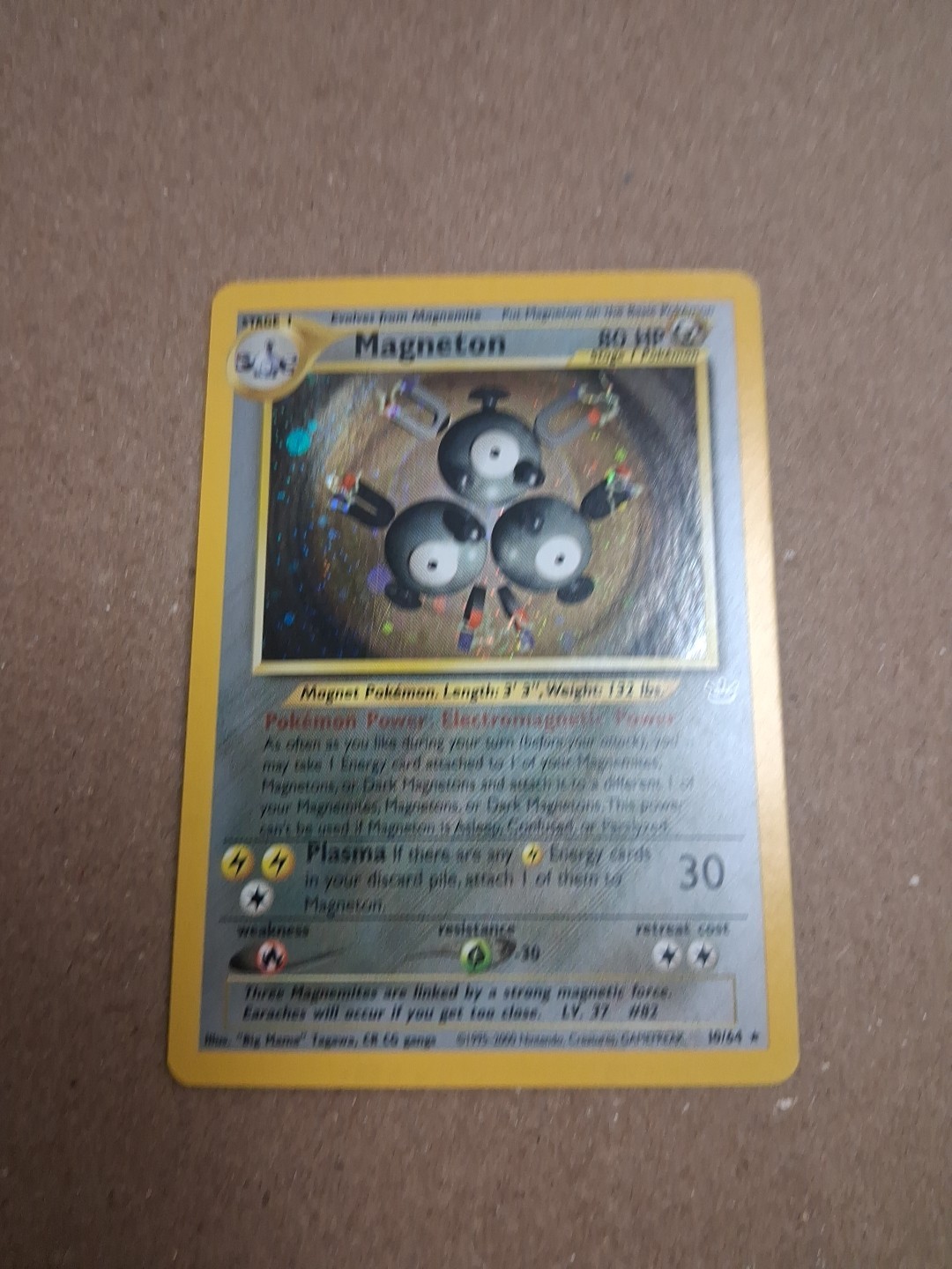 Pokemon Magneton Neo Revelation Holo Rare 10/64 Holo NM Fast Ship