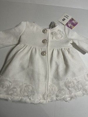 Baby Girl Blueberi Boulevard 2 Piece Holiday Coat And Dress Set 6/9 Months NWT