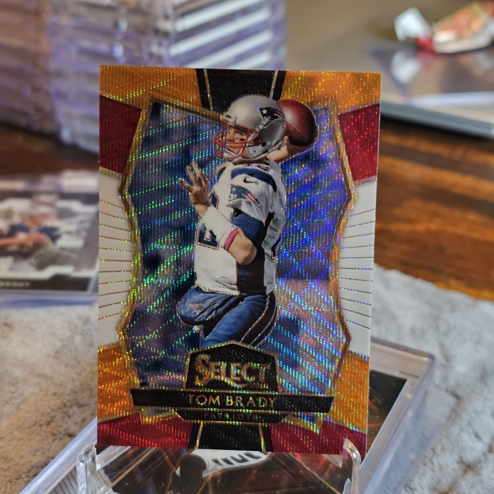 2016 Panini Select - Premier Level Tom Brady #110 Tri-Color Prizm
