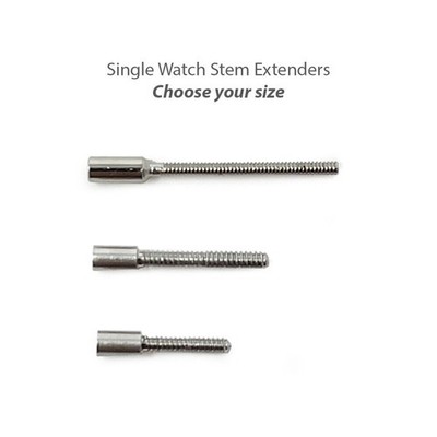 Uhrwerk Aufzugswellen Verlängerung Watch Stem Extender Swiss Made - Größe Wählen