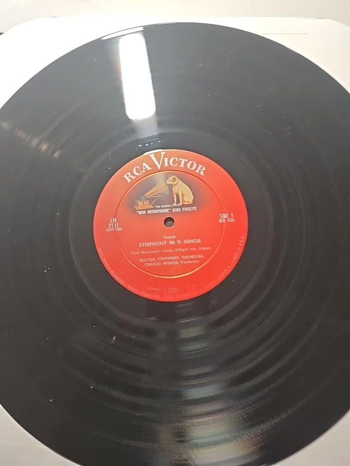 Franck Symphony ре минор Мунк Бодтон симфония LM2131 виниловая пластинка 1957 - Изображение 3 из 4