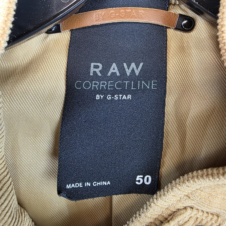Blazer G-Star RAW Correctline Para Hombres 50 Tostado Pana Deconstruido Batalla Blazer Foto 2 de 4