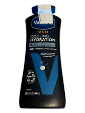 Vaseline Men, Cooling Hydration, 3 in 1 Body, Face & Hands Lotion, 20.3 fl oz