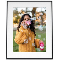 Aura Digital Photo Frame Walden Wi-Fi AF110 Ink Textured Mat 15 Black GRADED