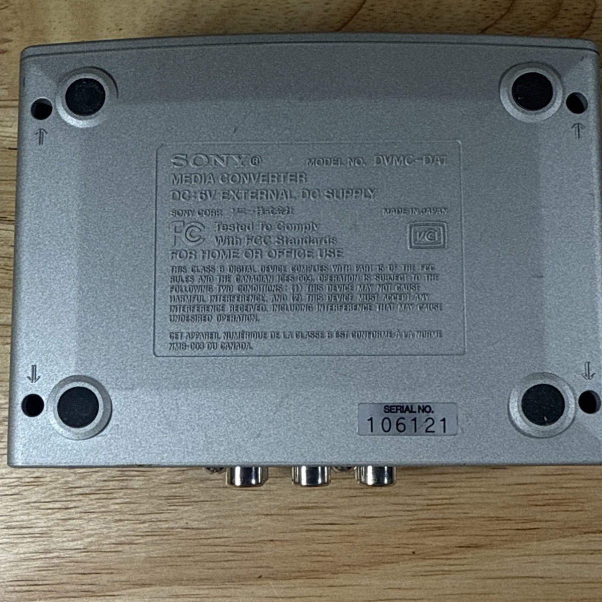 Sony Media Converter DVMC-DA1 Dv Codec Converter NO AC Adapter or