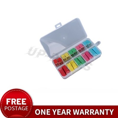 10 Pair Auto Fuses Mini Square Fuses Automotive Car Fuse Assortment Kit AMP& Box