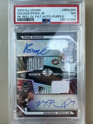 Panini Illusions Rookie Reflections Dual RPA Michael Penix Jr Rome Odunze /49