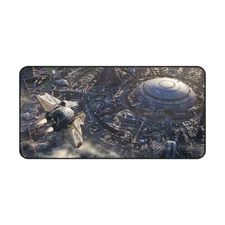 Coruscant,Star Fighter,Galactic Empire DisneyWorlds Desk Mat Mouse Pad Gaming