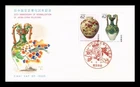 Dr Jim Stamps Japan FDC Normalization Japan-China Relations 2v Pair Pottery