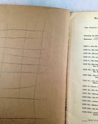 Vintage A Workbook in American History Junior High School Book One