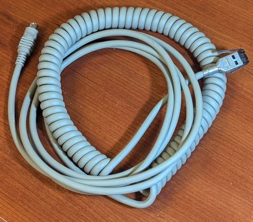 IBM Model M Keyboard Cable SDL to PS/2 1393118 coiled LONG vintage clicky