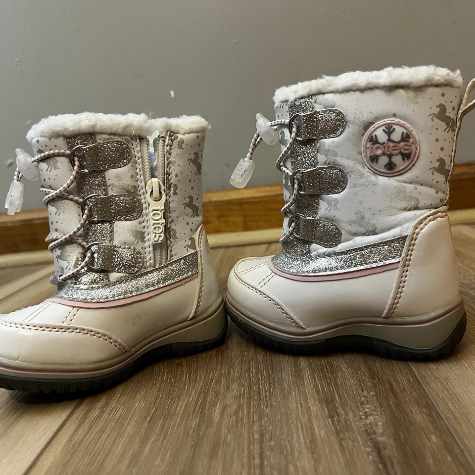 Botas de invierno Totes blancas para nieve talla 5 niño pequeño Foto 3 de 4