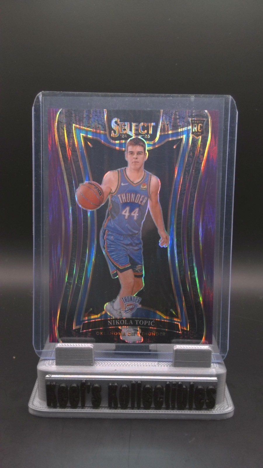 2024-25 Panini Select Nikola Topic Rookie #396 Flash Purple Prizm 158/249 (RC)