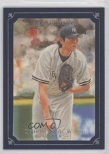 2007 UD Masterpieces Deep Blue Linen Frame 49/75 Chien-Ming Wang #69 0q3