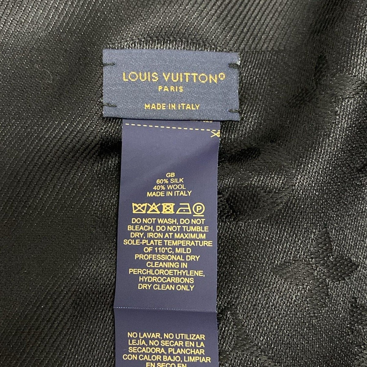 LOUIS VUITTON ウールストール 黒 Amazon | [ルイヴィトン] ショール M71329 LOUIS VUITTON