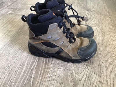 Ecco Youth Boys Hiking Boots Brown Leather 3.5 4 EUR 35 Goretex Exterior Boots