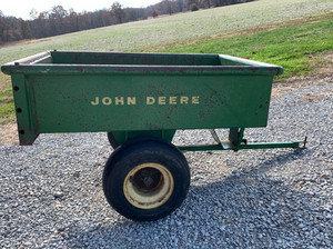 John Deere Model 80 Brass Tag Steel Green Dump Cart EO900